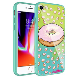 Apple iPhone 7 Case Camera Protected Patterned Hard Silicone Zore Epoksi Cover NO12