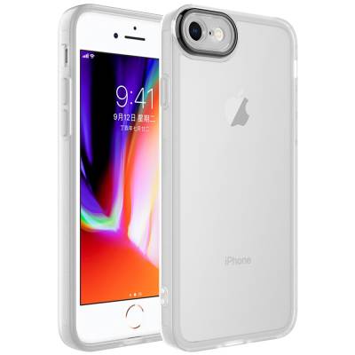 Apple iPhone 7 Case Camera Protected Transparent Zore Post Cover Colorless