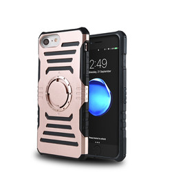 Apple iPhone 7 Case Zore 2 in 1 Arm Band Rose Gold