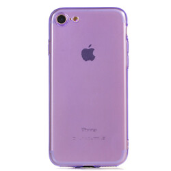 Apple iPhone 7 Case Zore Mun Silicon Purple