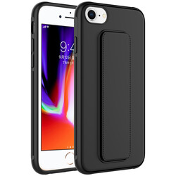 Apple iPhone 7 Case Zore Qstand Cover Black