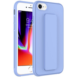 Apple iPhone 7 Case Zore Qstand Cover Lila