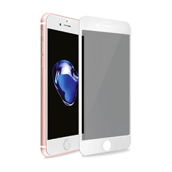 Apple iPhone 7 Hayalet Ekran Koruyucu Davin Privacy Mat Seramik Ekran Filmi Beyaz