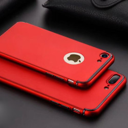 Apple iPhone 7 Kılıf Voero Ekro Kapak Kırmızı