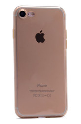 Apple iPhone 7 Kılıf Zore İmax Silikon Kılıf Gold