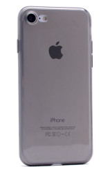 Apple iPhone 7 Kılıf Zore İmax Silikon Kılıf Füme