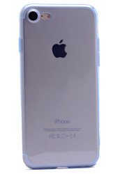 Apple iPhone 7 Kılıf Zore İmax Silikon Kılıf Mavi