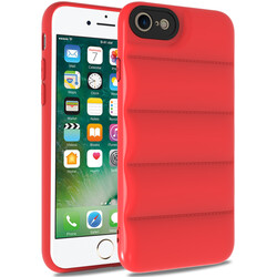 Apple iPhone 7 Kılıf Zore Kasis Kapak Kırmızı