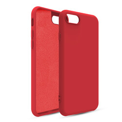 Apple iPhone 7 Kılıf Zore Oley Kapak Kırmızı
