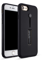 Apple iPhone 7 Kılıf Zore Olive Standlı Kapak Siyah