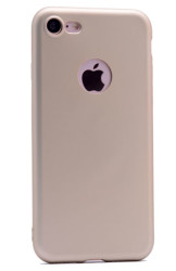 Apple iPhone 7 Kılıf Zore Premier Silikon Kapak Gold