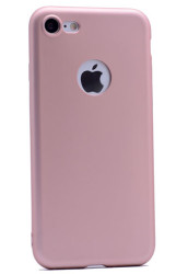 Apple iPhone 7 Kılıf Zore Premier Silikon Kapak Rose Gold