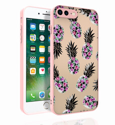 Apple iPhone 7 Plus Case Patterned Camera Protected Glossy Zore Nora Cover NO1