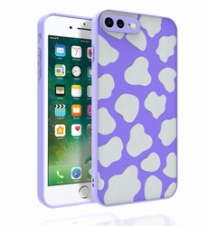 Apple iPhone 7 Plus Case Patterned Camera Protected Glossy Zore Nora Cover NO6