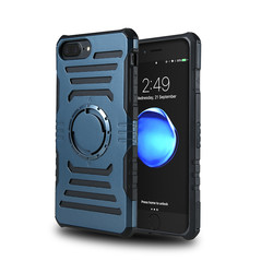 Apple iPhone 7 Plus Case Zore 2 in 1 Arm Band Navy blue