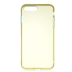 Apple iPhone 7 Plus Case Zore Bistro Cover Yellow