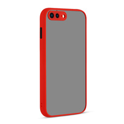 Apple iPhone 7 Plus Case Zore Hux Cover Red