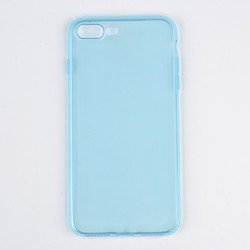 Apple iPhone 7 Plus Case Zore iMax Silicon Blue