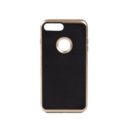 Apple iPhone 7 Plus Case Zore İnfinity Motomo Cover Gold