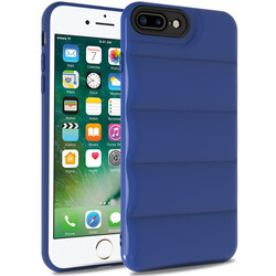 Apple iPhone 7 Plus Case Zore Kasis Cover Saks Blue