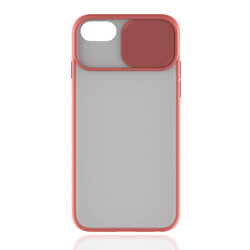 Apple iPhone 7 Plus Case Zore Lensi Cover Light Pink