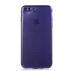 Apple iPhone 7 Plus Case Zore Mun Silicon Purple