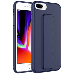 Apple iPhone 7 Plus Case Zore Qstand Cover Navy blue