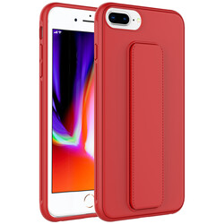 Apple iPhone 7 Plus Case Zore Qstand Cover Red