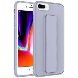 Apple iPhone 7 Plus Case Zore Qstand Cover Grey