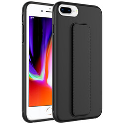 Apple iPhone 7 Plus Case Zore Qstand Cover Black