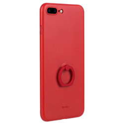 Apple iPhone 7 Plus Kılıf Benks Lollipop With Ring Kapak Kırmızı