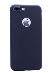 Apple iPhone 7 Plus Kılıf Zore 3A Rubber Kapak Siyah