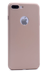 Apple iPhone 7 Plus Kılıf Zore 3A Rubber Kapak Gold