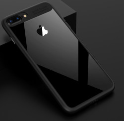 Apple iPhone 7 Plus Kılıf Zore Buttom Kapak Siyah