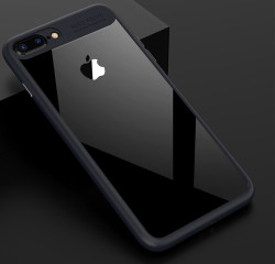Apple iPhone 7 Plus Kılıf Zore Buttom Kapak Mavi