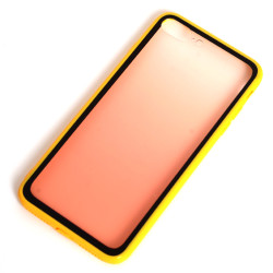 Apple iPhone 7 Plus Kılıf Zore Estel Silikon Sarı
