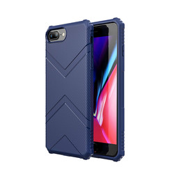 Apple iPhone 7 Plus Kılıf Zore Hank Silikon Mavi