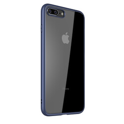 Apple iPhone 7 Plus Kılıf Zore Hom Silikon Lacivert