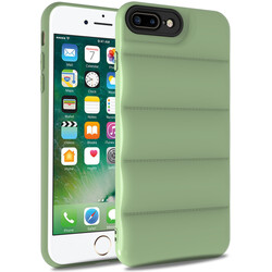 Apple iPhone 7 Plus Kılıf Zore Kasis Kapak Açık Yeşil