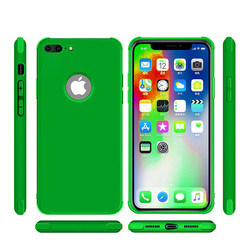Apple iPhone 7 Plus Kılıf Zore Neva Silikon Yeşil