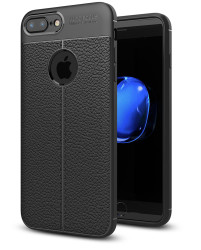 Apple iPhone 7 Plus Kılıf Zore Niss Silikon Kapak Siyah