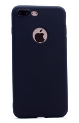 Apple iPhone 7 Plus Kılıf Zore Premier Silikon Kapak Siyah