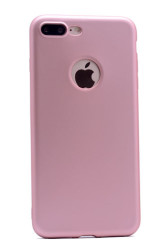 Apple iPhone 7 Plus Kılıf Zore Premier Silikon Kapak Rose Gold
