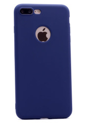 Apple iPhone 7 Plus Kılıf Zore Premier Silikon Kapak Lacivert