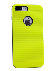 Apple iPhone 7 Plus Kılıf Zore Youyou Silikon Kapak Yeşil
