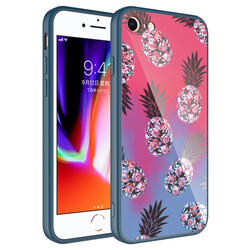 Apple iPhone 8 Case Camera Protected Patterned Hard Silicone Zore Epoksi Cover NO3