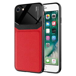 Apple iPhone 8 Case ​Zore Emiks Cover Red