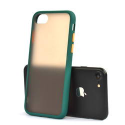 Apple iPhone 8 Case Zore Fri Silicon Dark Green