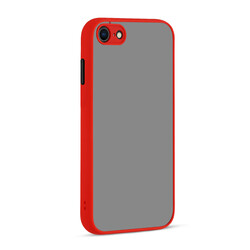 Apple iPhone 8 Case Zore Hux Cover Red