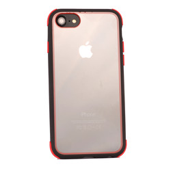 Apple iPhone 8 Case Zore Tiron Cover Black-Red